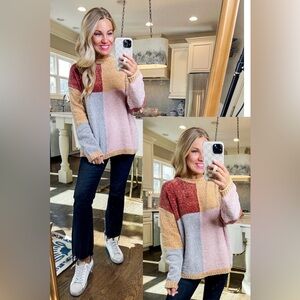 Andree Multicolor Patchwork Sweater